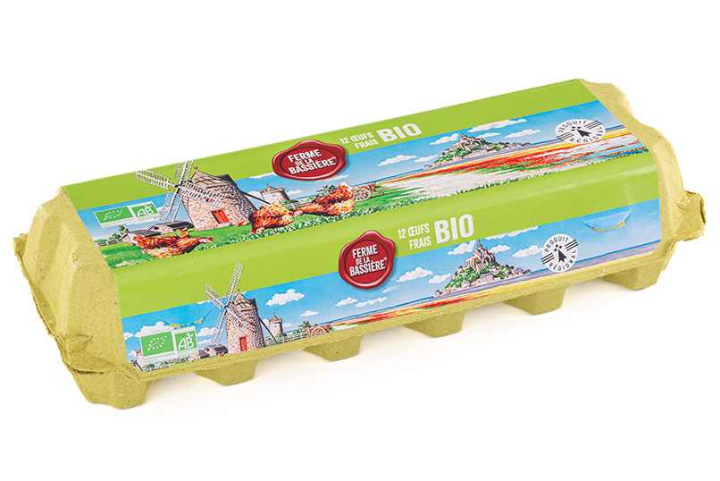 Boite 6 oeufs bio