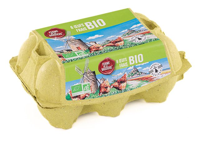 Boite 6 oeufs bio