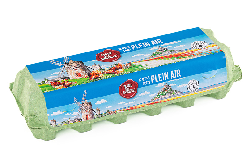 Boite 12 oeufs tradition - plein air
