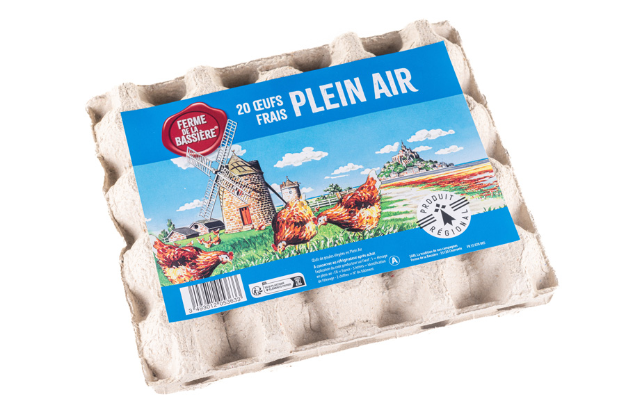 Boite 6 oeufs tradition - plein air